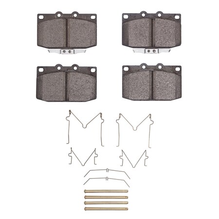 Dynamic Friction Co 3000 Semi-Metallic Brake Pads Hardware Kit, Low Dust, 100% Copper Free, 100% Asbestos-free, Front 1311-0331-02
